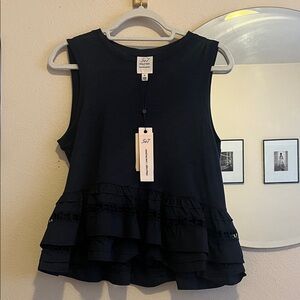 Cinq a Sept JETAIME Ruffled Top